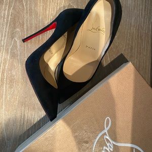 Christian Louboutin SO KATE 120 Black Suede